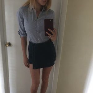 Striped Button Down Fitted Shirt